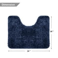 thumbnail image 2 of Bath Contour Rugs for Bathroom Non Slip, Microfiber Washable Large Bathroom U Shape Toilet Rug, Absorbent Shaggy Shower Floor Mat, 20" X 24", 2 of 6