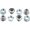SILVER, variant on Shimano Deore FC-M617 Outer Chainring Bolts 7mm 8pcs