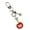 Lock-Red, variant on Stylish Beaded Keychain Fruit Bead Phone Charm Fashionable Keyring Pendant Accessory Colorful Key Chain Bag Ornament