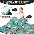 thumbnail image 3 of Green Christmas Baking Pattern Toddler Nap Mats for Kids Preschool,50"x20" Sleeping Mat Bag or Kids,Toddler Sleeping Bag,Toddler Nap Mat or Daycare, 3 of 6