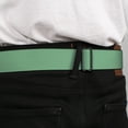 thumbnail image 4 of Buckle-Down Belt, Seatbelt Buckle Belt, Solid Rainforest Green, 30 to 44 Inches, 4 of 9