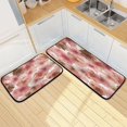 thumbnail image 7 of 2-Piece Kitchen Rugs Set Non-Slip Mats Carpet Floor for Kitchen, Bathroom (19.7"x27.6" & 19.7"x47.2") Tie-dye Flowers Pattern, 7 of 7