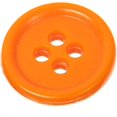 thumbnail image 2 of Mibo 12pcs Round Melamine Buttons with Rim - 24L(15mm) - 4 Hole - Orange, 2 of 2
