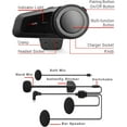 thumbnail image 4 of 2Pcs Motorcycle Helmet to Helmet Bluetooth Intercom Headset, 4 of 5