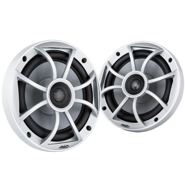 Wet Sounds 6.5 Inch 120W Component Coaxial Speakers, Silver Grille | XS-65i-S