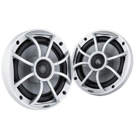 Wet Sounds 6.5 Inch 120W Component Coaxial Speakers, Silver Grille | XS-65i-S