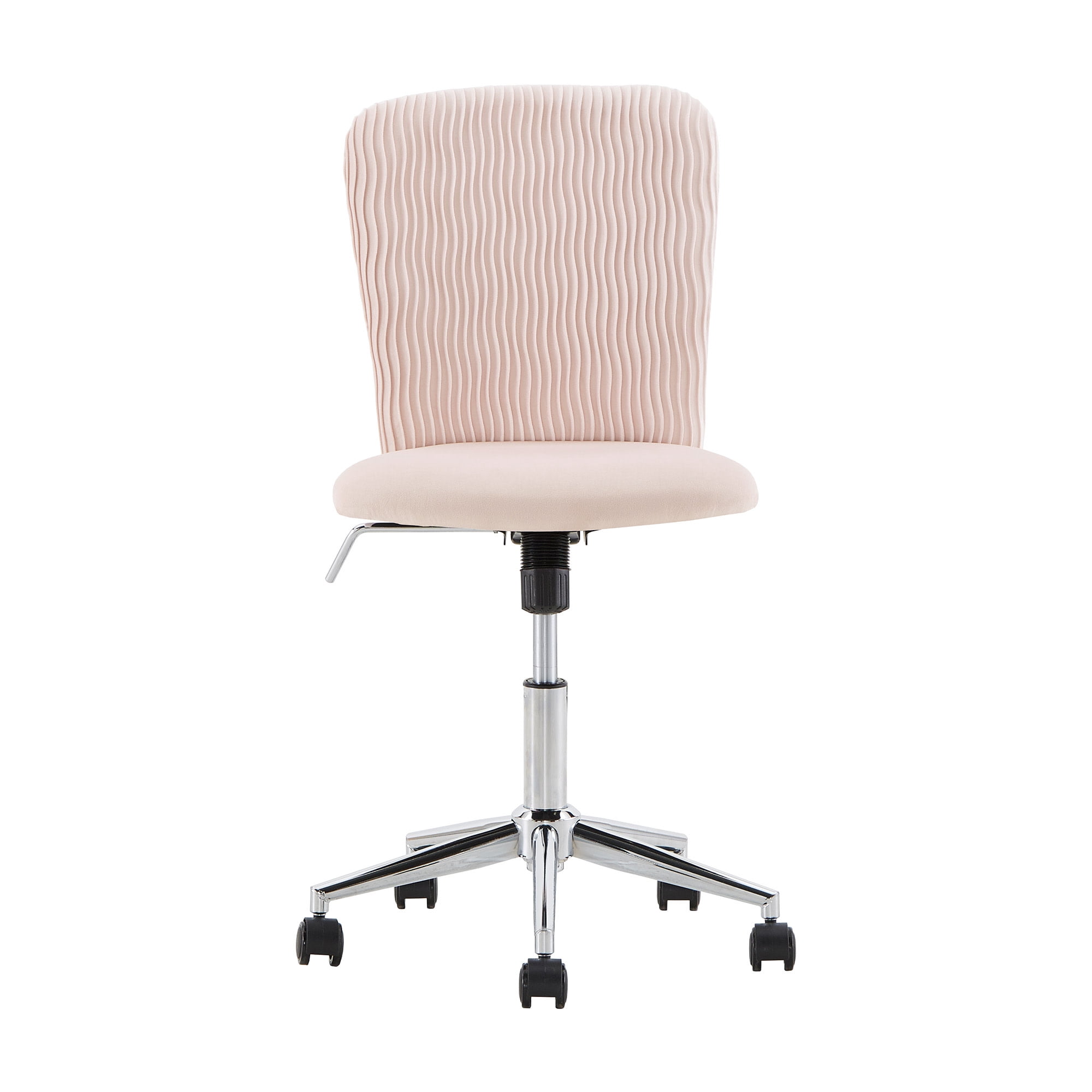 Weston Home Bold 14.57 in Task Chair with Adjustable Height & Swivel, 250 lb. Capacity, Blush Pink
