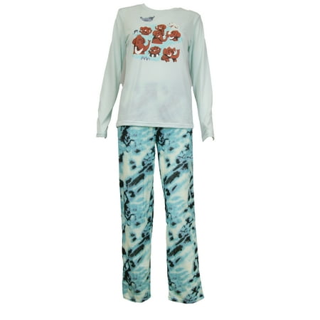 

Cat & Jack Boys Woolly Mammoth Pajama Shirt & Pant Set in Blue Large 12/14