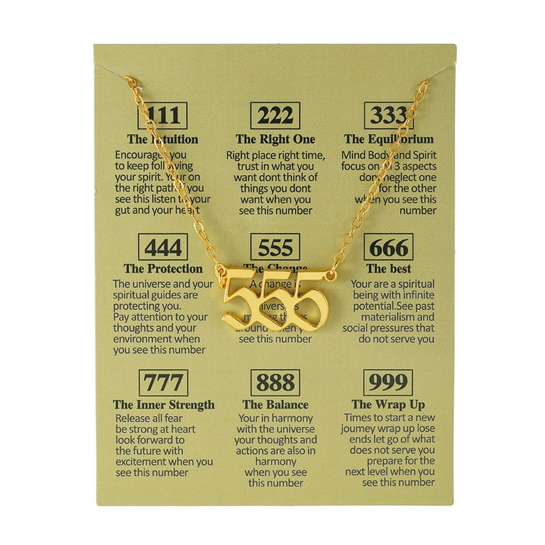 333 angel number necklace deals