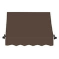 thumbnail image 3 of Awntech 4.38 Ft Charleston Sloped Fixed Awning with Scrolled Iron Arms (52.5in x 36in x 36in), Brown, 3 of 3