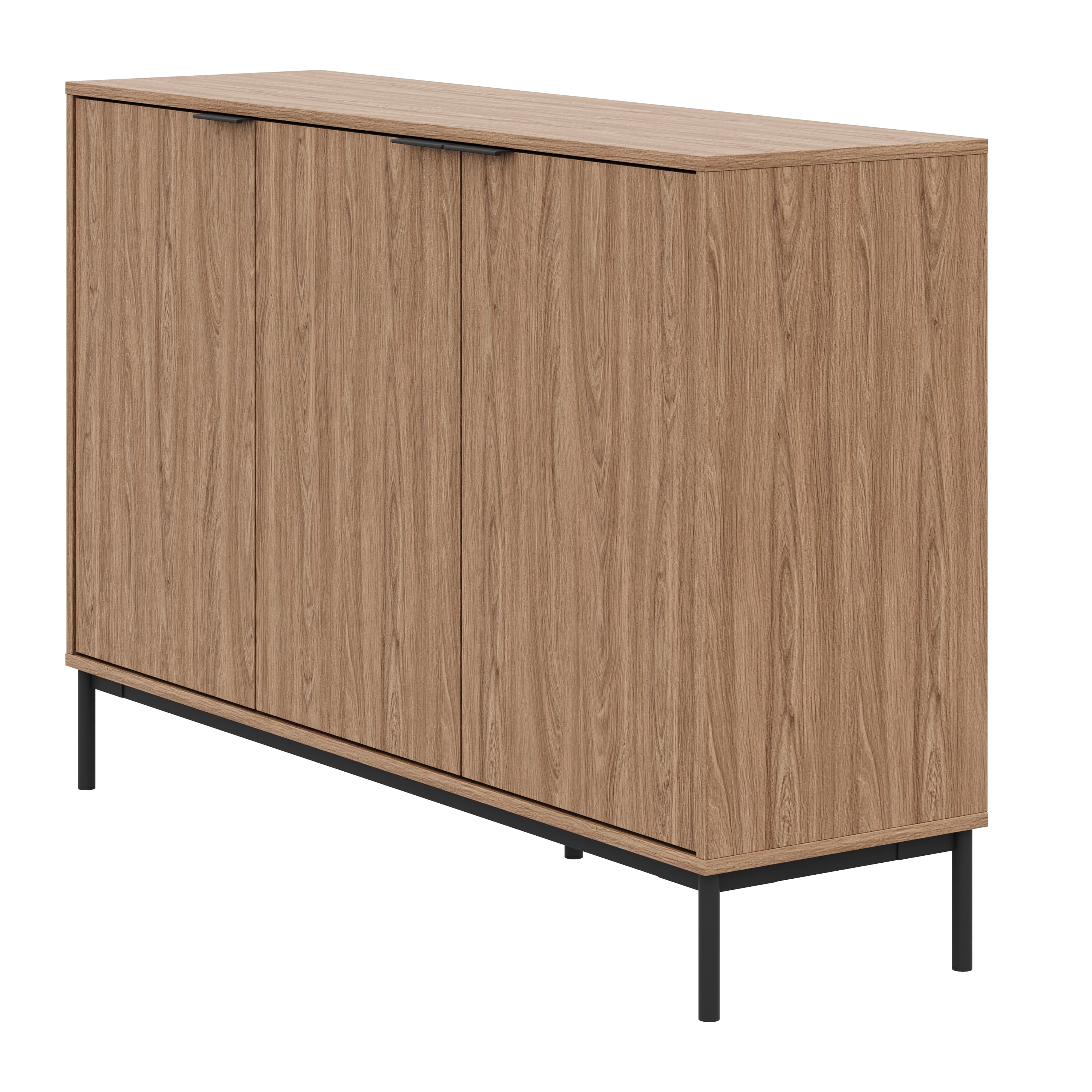 Buffet Connor à 3 portes en noyer clair