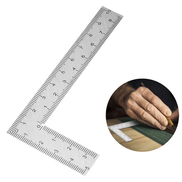 Mini Framing Ruler Measuring Layout Tool Stainless Steel Square Right