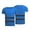 Blue, variant on Topumt Hi Vis Crew Neck High Visibility Work Tee Reflective Tape Safety Tops