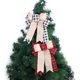 thumbnail image 1 of Decoraciones para árboles de Navidad Adornos de lazo navideño 4 piezas en negro y, 1 of 5