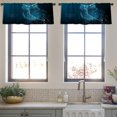 thumbnail image 4 of LALILO Kitchen Curtain Valance Pumpkins Halloween Fresh Rod Pocket Window Curtain 52"x 18" Set of 2, 4 of 7