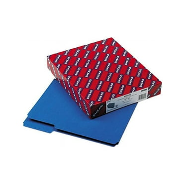 Smead 21541 Recycled Folders, One Inch Expansion, 1/3 Top Tab, Letter, Dark Blue, 25/Box