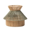 thumbnail image 2 of 14 Inch Handwoven Boho Pendant Light Shade, Vintage Rustic Wicker Lamp Shade With Natural Woven Texture, Farmhouse Style Hanging Lamp Cover For Living Room, Bedroom, Dining Room,, 2 of 7