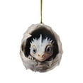 thumbnail image 1 of TIELUTT Christmas Baby Acrylic Christmas Hanging Ornament Christmas Tree Christmas Decorations Mini Hanging Glass Vase with Rope Birds Stained Glass Window Hanging Decorations Paper Decorations, 1 of 8