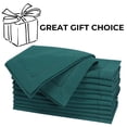thumbnail image 3 of Bedding Craft Hemstitched Cotton Dinner Napkins Set of 12 – 18x18 Aventurine Color – Machine Washable fabric for Weddings & Events, 3 of 9