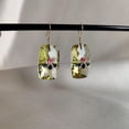 thumbnail image 3 of Natural Lemon Quartz Earrings, 14K Solid Yellow Gold Earrings, Natural Ruby & Sapphire Earrings, February Birthstone Earring, Christmas Gift, 3 of 8