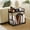 Black211, variant on Storage Rack Organizer Black Plastic | 2-Tier H-Frame Shelf for Living Room, Kitchen, Bathroom, Bedroom | Durable Raised Edge, 15.75x15.35x8.66in, Easy Assembly, Modern Design