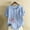 Light Blue, variant on QUNYINEY Crew Neck Tshirts Shirts for Women Casual Short Sleeve Floral Tops Pullover Cotton Linen Loose Button Shirts