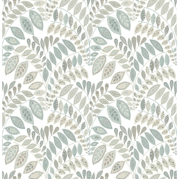 NuWallpaper Gustavus Vinyl Peel And Stick Wallpaper, 216-in by 20.5-in, 30.75 sq. ft.