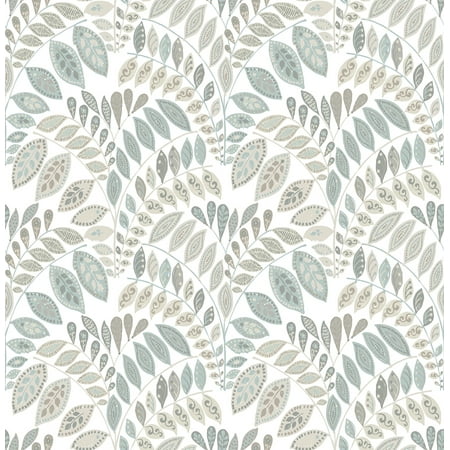NuWallpaper Gustavus Vinyl Peel And Stick Wallpaper, 216-in by 20.5-in, 30.75 sq. ft.