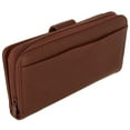 thumbnail image 6 of Julia Buxton Women's Heiress Checkbook Wallet Leather, Mahogany, 6 of 6