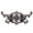 Brown, variant on Sungmor Vintage Cast Iron 2-Arm Swivel Wall Hook,Decorative Floral and Scrollwork Design, Heavy-Duty Coat Hanger Rack for Towels, Hats, Keys & Farmhouse Home Décor - White Gold Finish