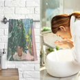 thumbnail image 7 of Yayeee 2 Pack Hand Towels for Bathroom 100% Cotton 16" x 28" Soft Absorbent Kitchen Towel, Blue Sea Boat, 7 of 7