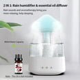 thumbnail image 2 of Rain Cloud Humidifier Water Drip with Adjustable LED Lights Remote, 2 of 8