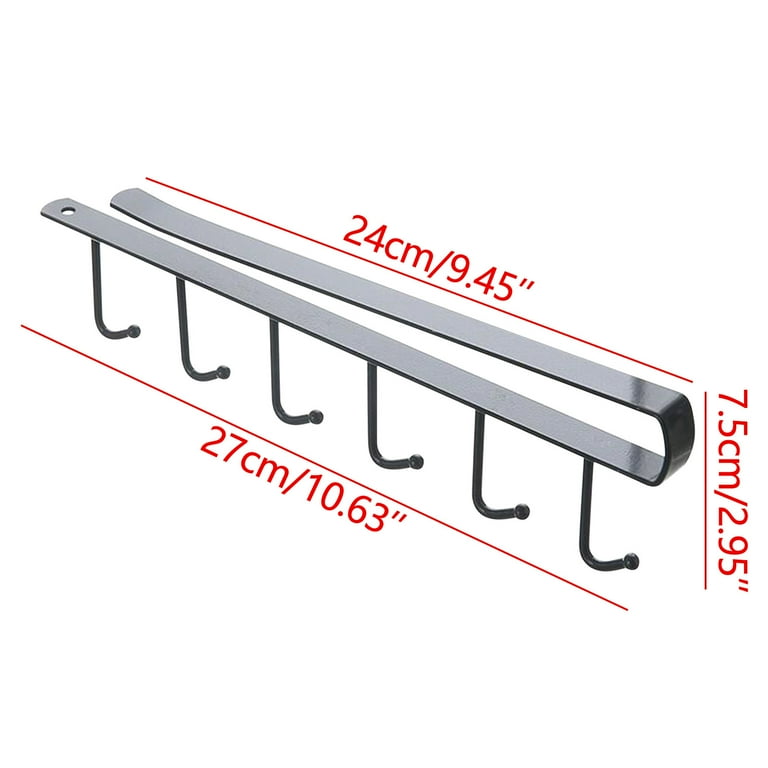 Wovilon Hooks Hangers Holders Under Cabinet Hanger Rack Kitchen Paper Roll Holder Towel Hanger Rack Bathroom Organizer