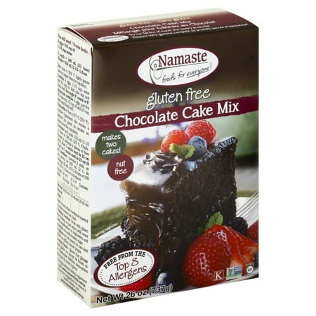 Gluten Free Vegan Brownies - Namaste Foods, Gluten Free Chocolate Cake Mix, 26-Ounce Bags