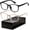 Black & Light Coffee, variant on Blue Light Blocking Glasses - Fashion Square Eyeglasses, Anti UV Ray Computer Gaming Glasses Blue Blockers for Women/Men