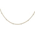 thumbnail image 1 of 14K Yellow Gold necklace Cable Diamond Round 18 in 3 mm 3.5, 1 of 2