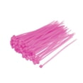 thumbnail image 2 of Bridas de cable Uxcell Bridas de cable ajustables Envolturas de bridas de nylon autolock 3.94" x 0.1" Rosa 100pcs, 2 of 5
