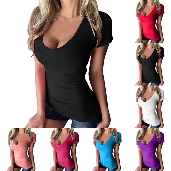 QHWAUAKFBN T Shirts For Women Graphic Summer Big Size Tshirts Top