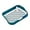 Dark Green, variant on Dog Potty Toilet with Column Pet Training Toilet with Grid for Indoor Porch Floor Pee Pad Holder Dog Litter Box for Puppy Dog, Navy Blue, 49x39x10cm