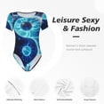 thumbnail image 4 of Fotbe Blue Yin And Yang Body de Mujer con Cuello Redondo y Mangas Cortas, Sin Mangas Ajustado, Suave, Cómodo y Básico-Medium, 4 of 7