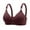 S-3-Wine, variant on Bigersell V-Neck Bras for Women No Underwire Ladies Push up Padded Bras Comfort Soft Wireless Bras Floral Print Back Hook and Eye Closure Everyday Bras Underwear S-2-Blue XL