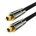 thumbnail image 2 of Fiber Optic Audio Cable Digital Optical Fiber Cable SPDIF Cable for TV Soundbar Cable Black 300cm, 2 of 6