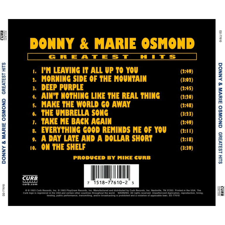 Donny Osmond - Best of Donny & Marie Osmond - Music
