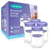 Lansinoh Breastmilk Storage 4 Count, Breast Pump Bottles