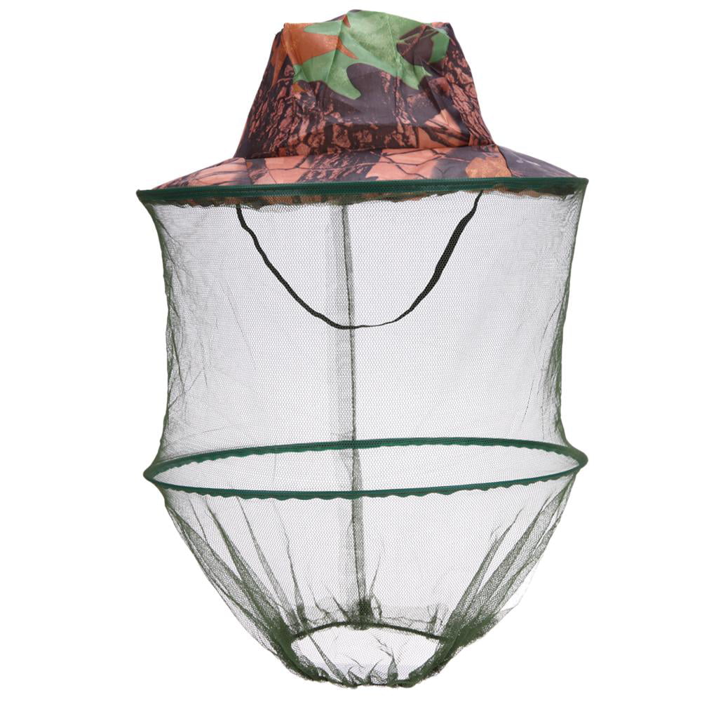 Camouflage Mosquitoes Net Fishing Hat Bee keeping Insects Prevention Cap