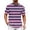 Pink, variant on Color Blocked Striped Navy Sailor Striped Men Loose Trendy Summer Beach Round Neck Short Sleeved T Shirt Clothes