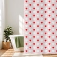 thumbnail image 4 of Valentine Shower Curtain, Bathroom Decor, ,70.87x78.74 inch Love Heart Shower Curtain, Romantic Bathroom, Fabric Shower Curtain, Heart Pattern Curtain, Bath Decor, Holiday Shower Curtain, 4 of 7
