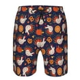 thumbnail image 3 of Logiee Turkey And Thanksgiving Print Mens Swim Trunks Quick Dry Board Shorts,Breathable Hawaii Beach Shorts Swimwear Bathing Suits-Small, 3 of 6