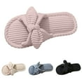 thumbnail image 4 of Oyedens Slippers for Women Bowknot Fuzzy Memory Foam Slippers for Indoor and Outdoor House Slippers, 4 of 5