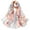 Grey, variant on Silk Scarf Summer Lightweight Print Floral Pattern Scarf Shawl Fashion Scarves Sunscreen Shawls And Wraps For Spring
